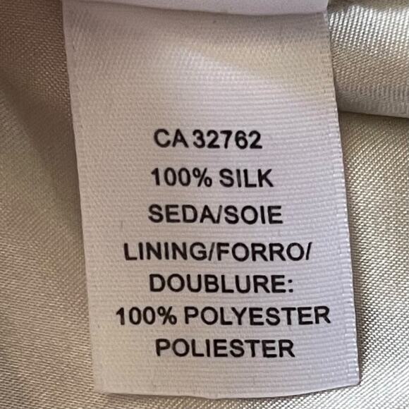 Laundry by Shelli Segal Butterfly Silk Maxi Dress Size 6 Strapless Black White - Picture 7 of 8